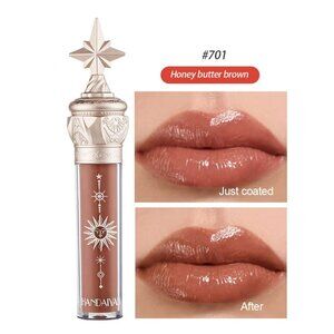 Handaiyan Mirror Water Lip Gloss Little Star Stick Lipstick 701 Honey Butter